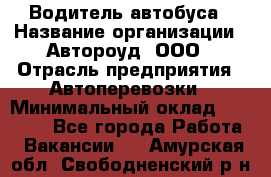 Водитель автобуса › Название организации ­ Автороуд, ООО › Отрасль предприятия ­ Автоперевозки › Минимальный оклад ­ 50 000 - Все города Работа » Вакансии   . Амурская обл.,Свободненский р-н